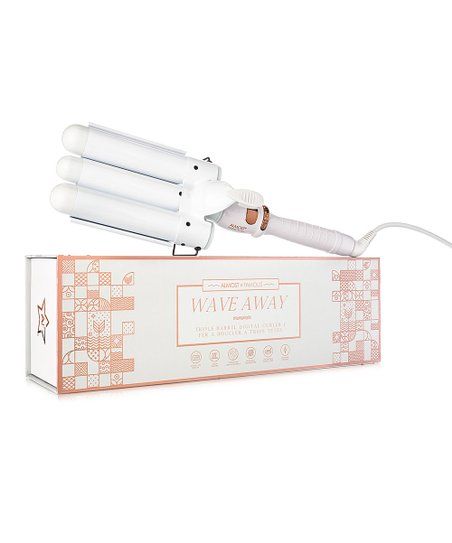 Ethereal Pearlescent 1.25'' Triple-Barrel Tourmaline Curling Iron | Zulily