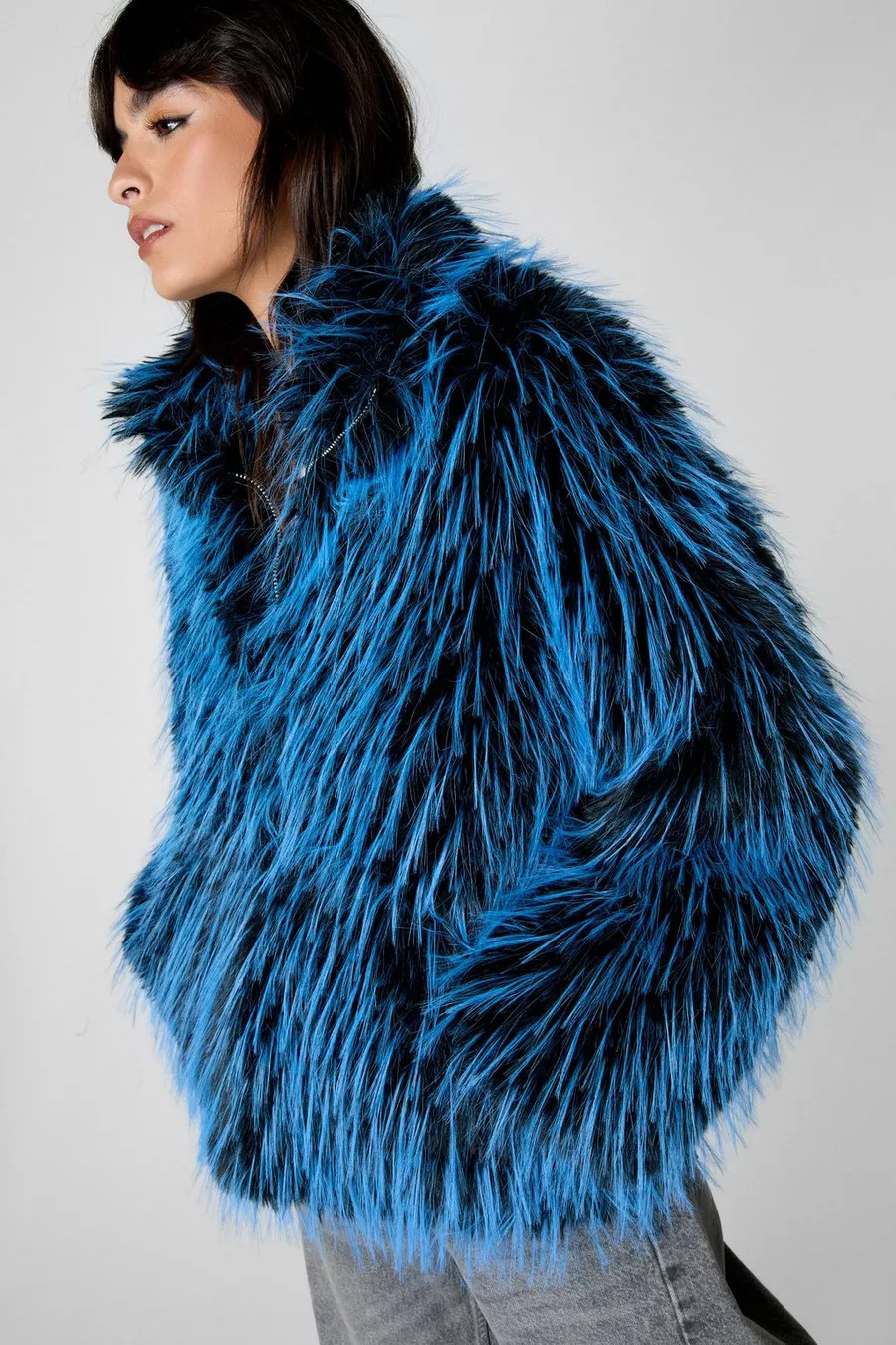 Multi Faux Fur Pocket Detail Jacket | Nasty Gal US
