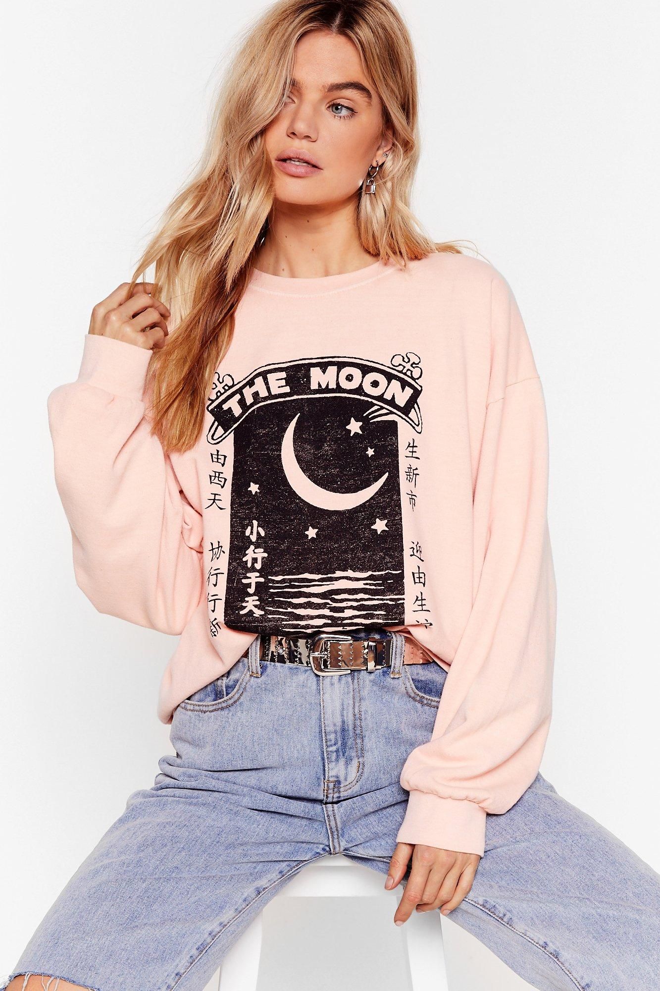 Once in a Blue Moon Graphic Sweatshirt | NastyGal (US & CA)