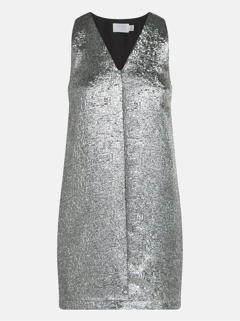 Time and Tru Women's Brocade Shift Dress, XS-XXXL | Walmart (US)