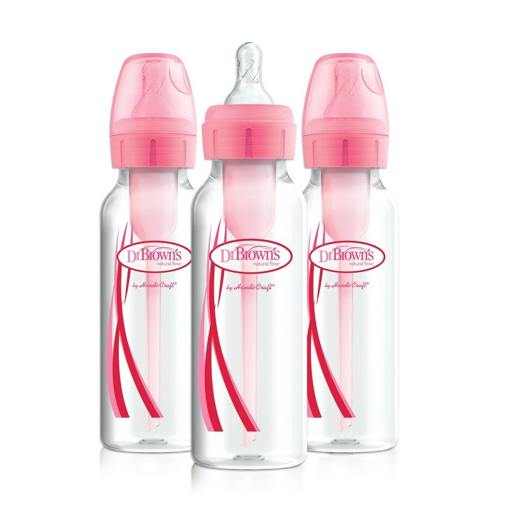 Dr Brown's Options bottle 3 pack 8oz - Pink | Target