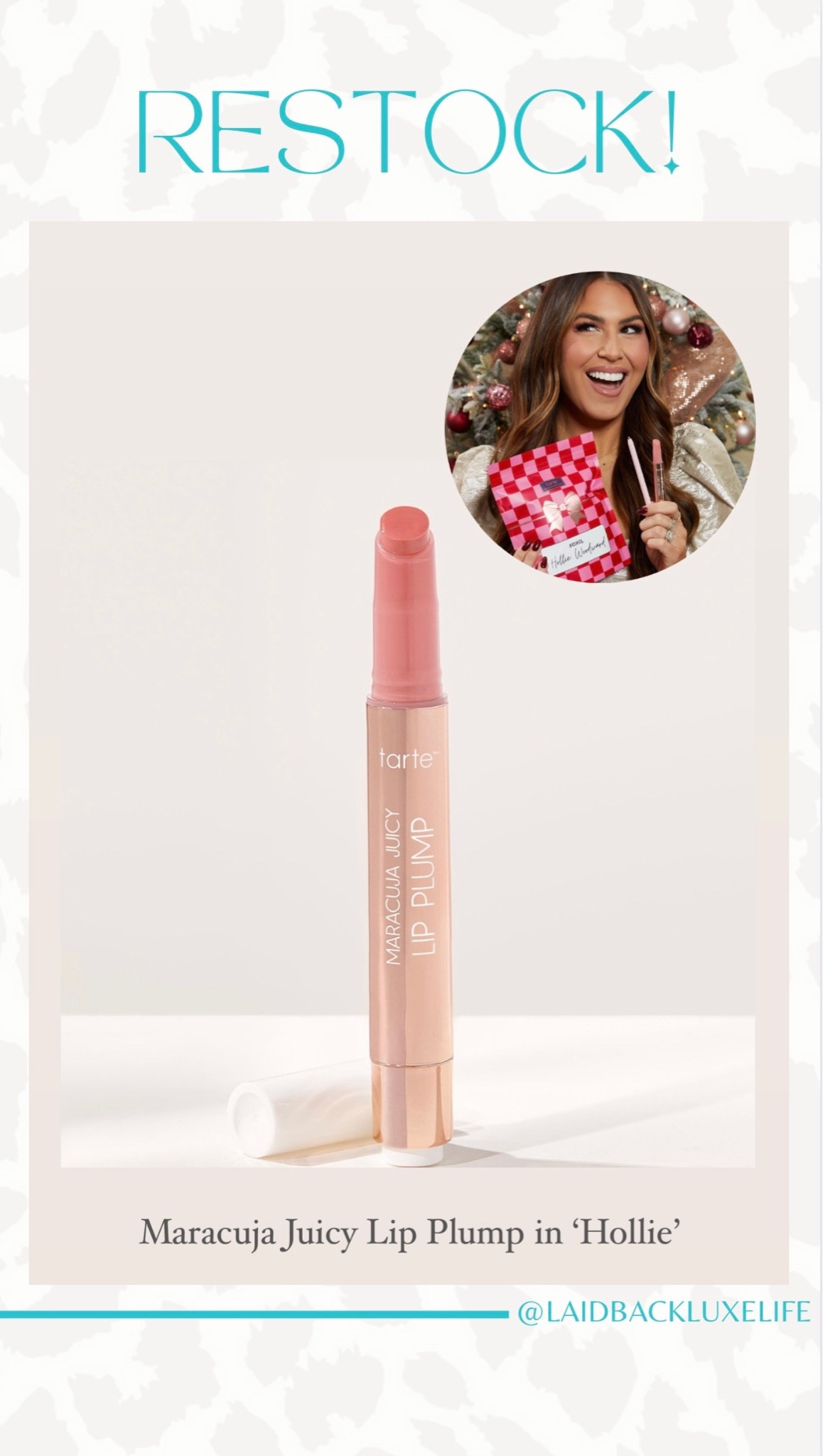 Restock alert! My favorite shade ‘Hollie’ is back in stock for the holidays, Tarte Cosmetics Black Friday Sale, use code HOLLIE40 to save 40% on the ‘Hollie’ lip kit or the ‘Hollie’ juicy lip or ‘Hollie’ lip liner alone. I snagged more since I’ve been waiting for this restock for months! Makes a great gift for your friend, sister, daughter, whomever, gift idea, stocking stuffer idea, #LaidbackLuxeLife

Follow me for more fashion finds, beauty faves, and lifestyle, home decor, sales and more! So glad you’re here!! XO, Karma

#LTKsalealert #LTKGiftGuide #LTKCyberWeek