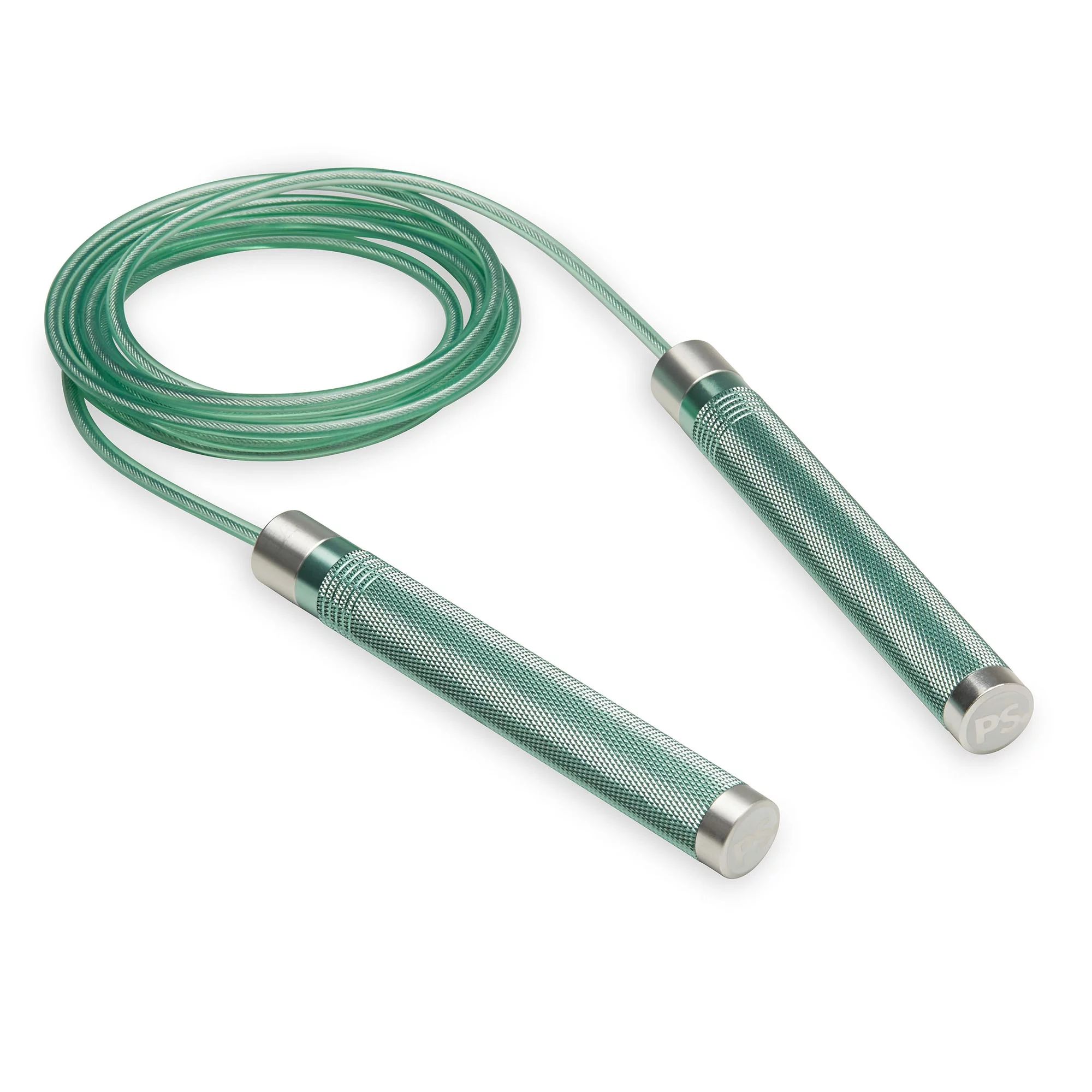 POPSUGAR Premium Cable Jump Rope with 9ft Adjustable Length Cord, Green | Walmart (US)