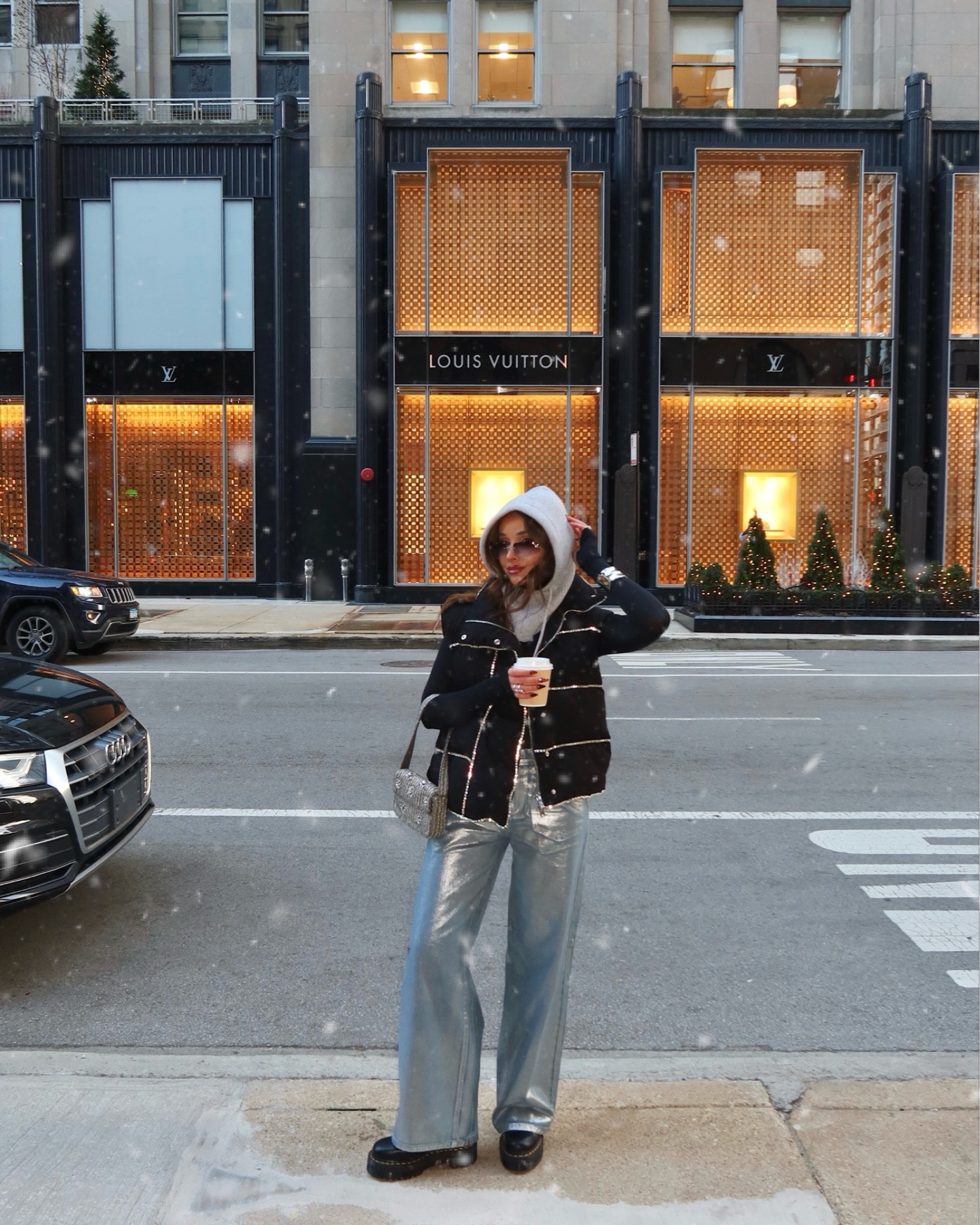 revolve rhinestone puffer vest, superdown metallic jeans, aritzia hoodie

winter style, chicago winter street style, outfit ideas 

#LTKSeasonal #LTKStyleTip #LTKSaleAlert