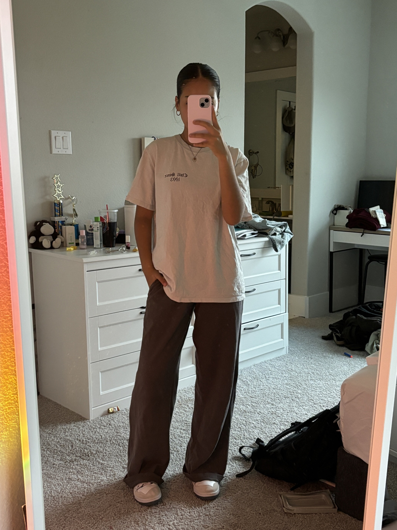 T-shirt is brandy "chill since”!