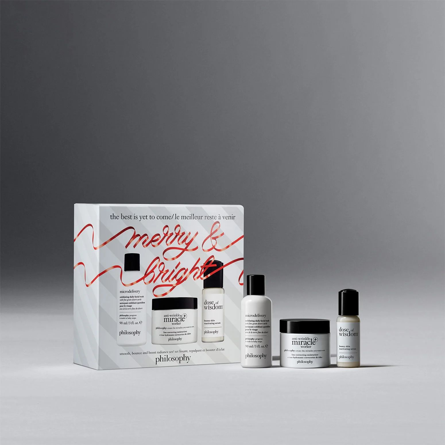 smooth, bounce & boost radiance gift set | Philosophy