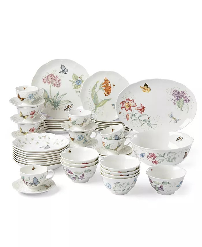 Lenox Butterfly Meadow 50 Pc. Dinnerware Set, Service for 8, Created for Macy's - Macy's | Macy's