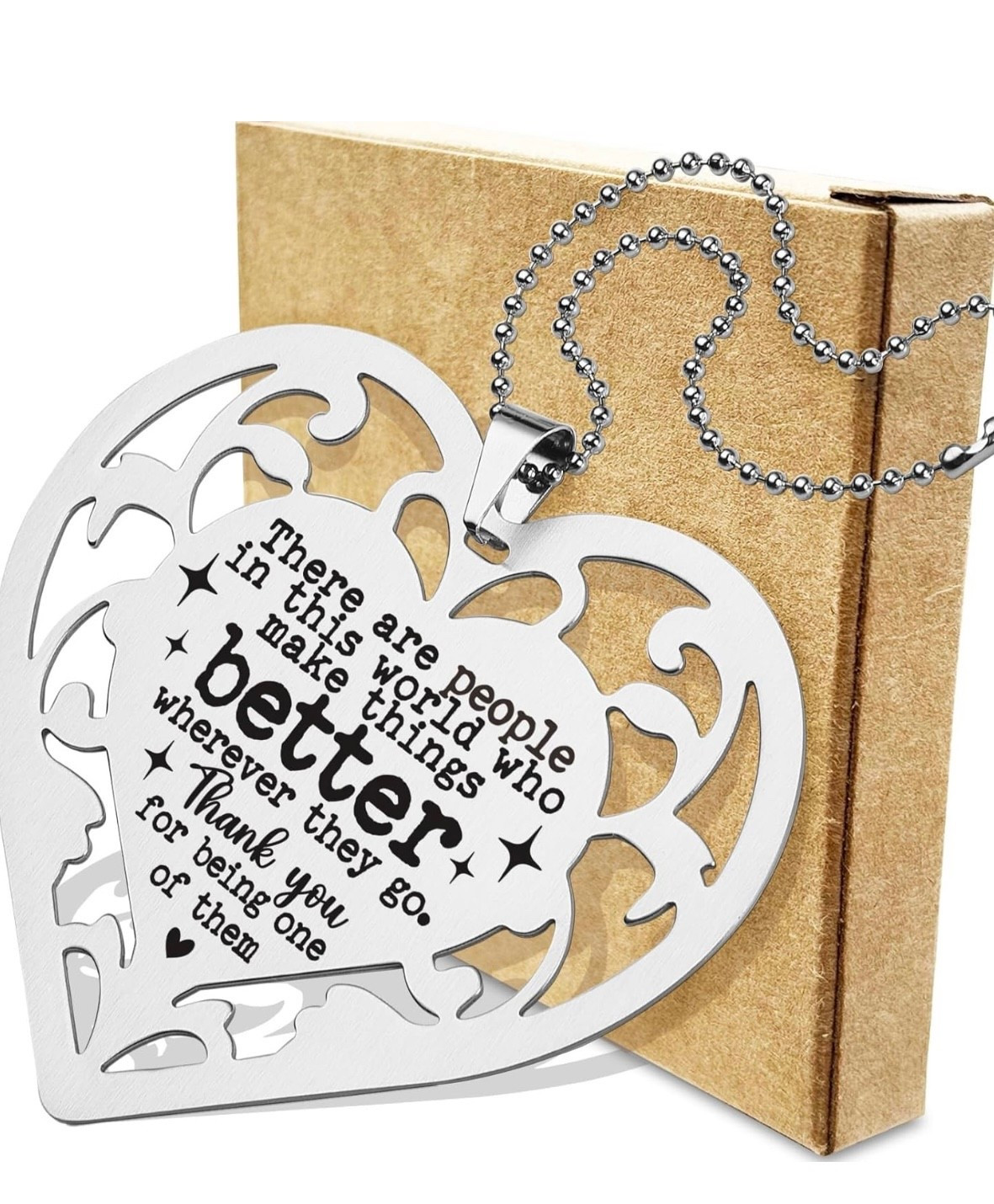 Last one and is very thoughtful to send a friend! 



You Make The World Better Ornament, Heart Thank You Gift for Friend, Women, Coworker, Mentor, Volunteer Appreciation Hanging Keepsake 


#LTKHoliday #LTKWedding #LTKGiftGuide