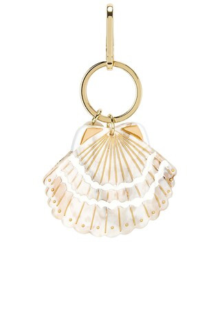 Solar Eclipse Hand-painted Bag Charm in Seashell from Revolve.com | Revolve Clothing (Global)