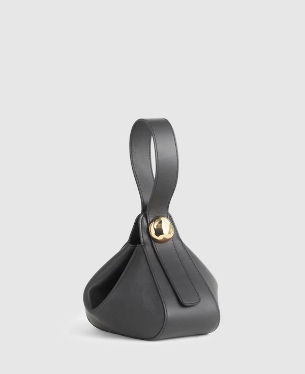 The Sculpted Metal Wristlet Bag | Madewell