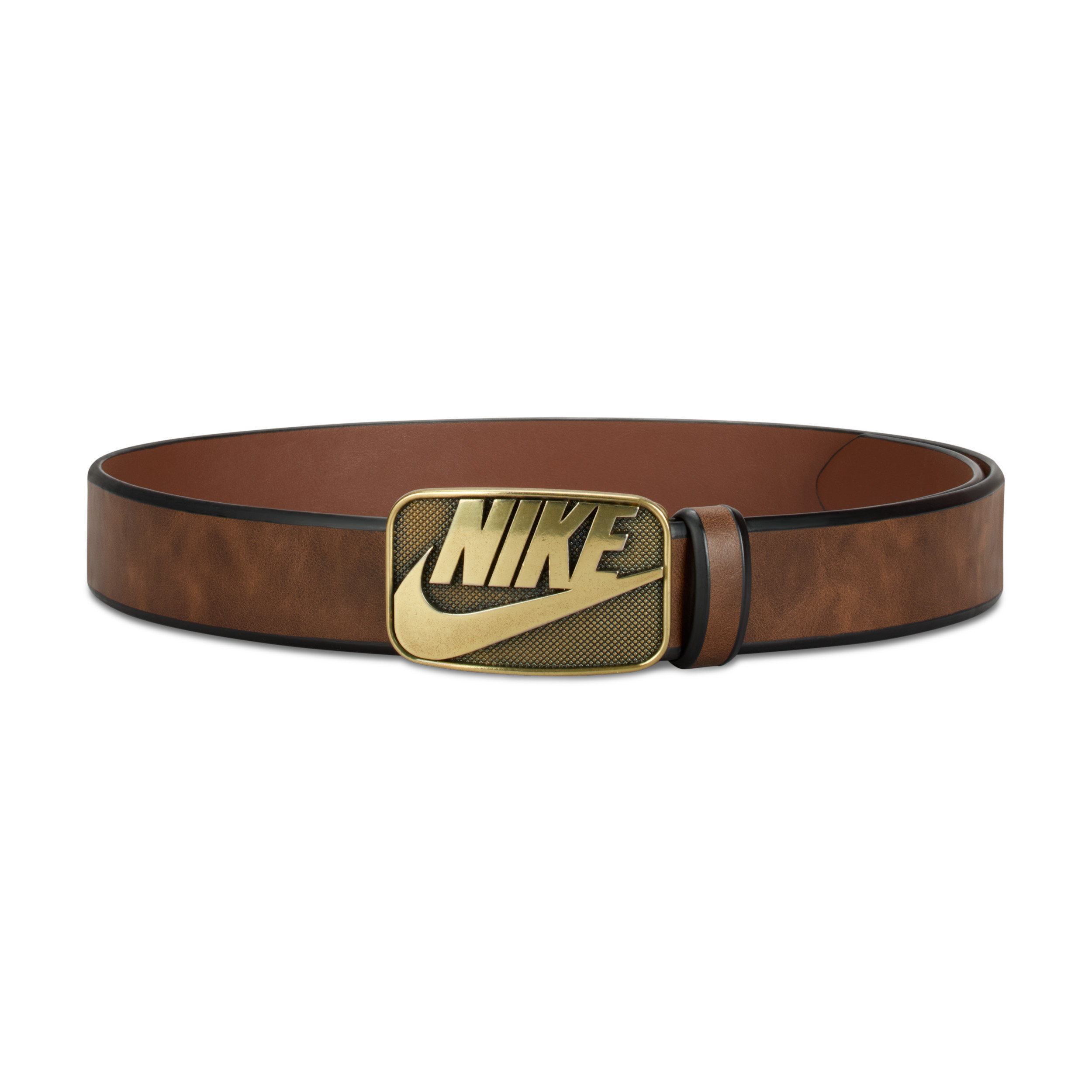Nike Men's Bevel-Edge Belt in Brown | 18023-200 | Nike (US)