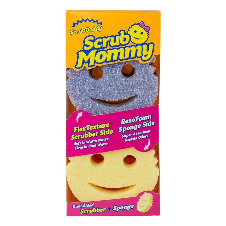 Scrub Daddy Scrub Mommy Non-Scratch Cleaning Sponges, 4 Count | Walmart (US)