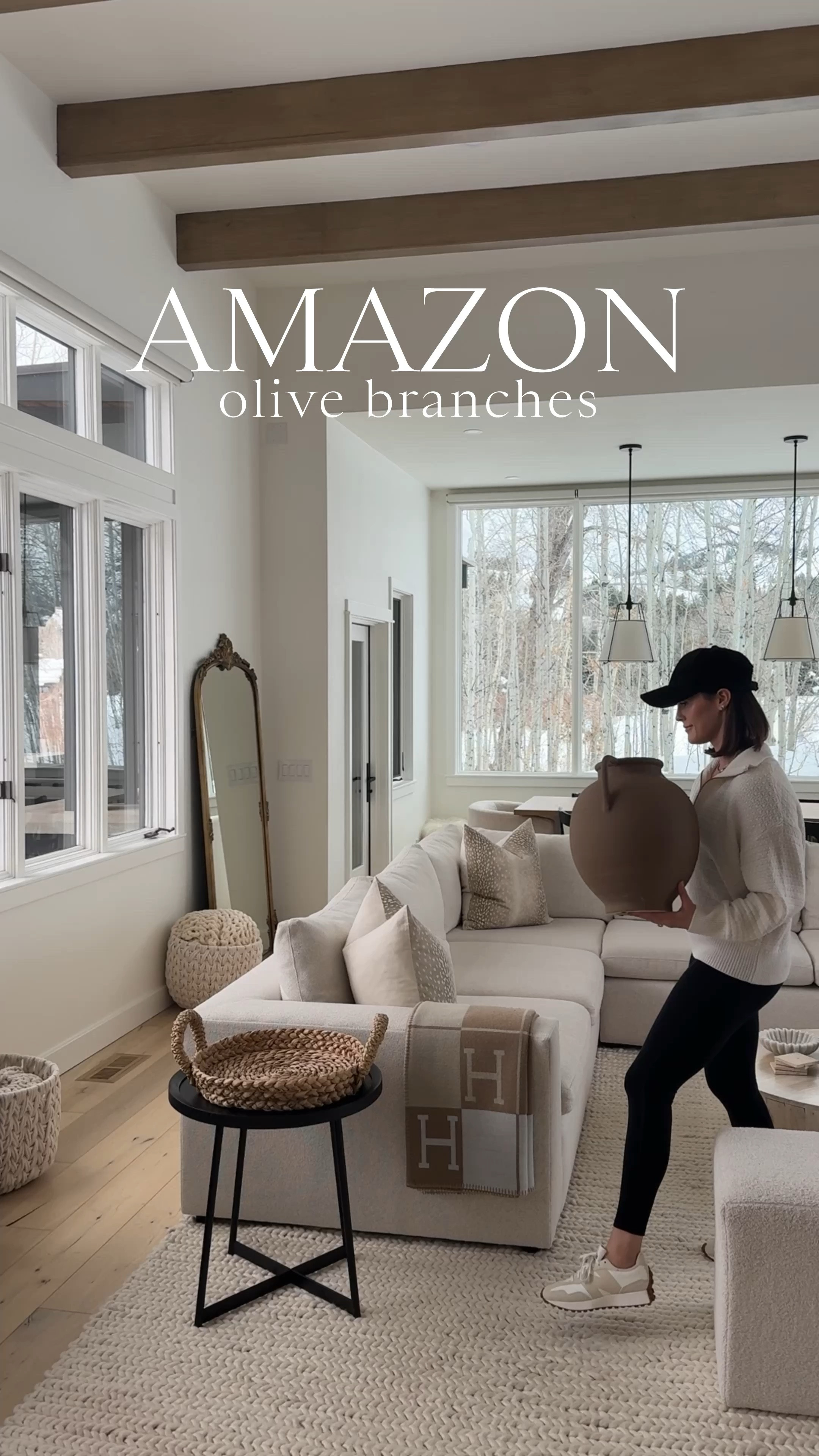 AMAZON \ faux olive tree branches🌿 A set of 6 is $41! After all the Christmas decor has come down I wanted to add some greenery back into my neutral living room. Loooooving these! 

#LTKHome #LTKWatchNow #LTKFindsUnder50