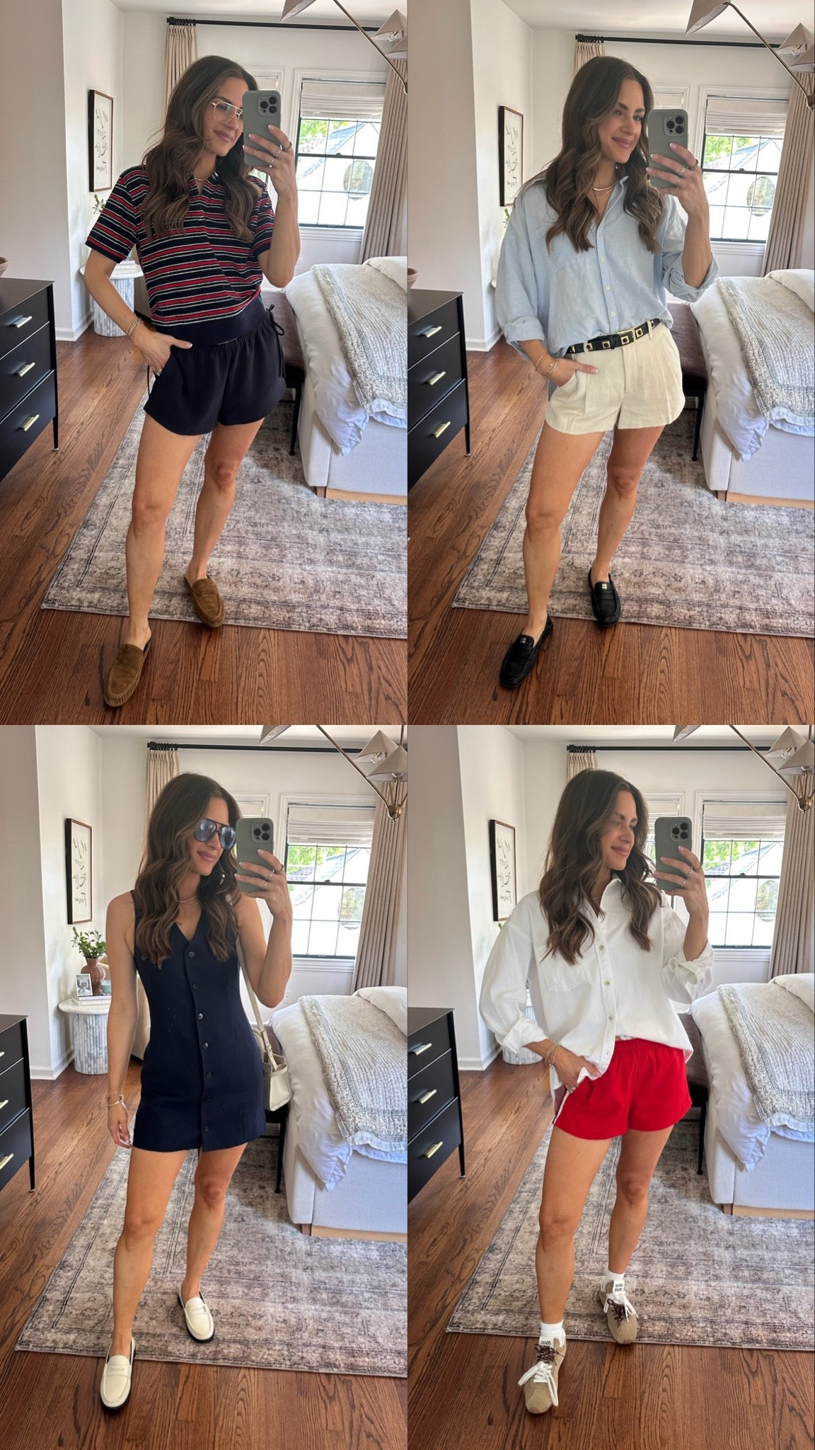 TRY ON HAUL ✨ my latest summer order from @Aritzia 
Striped Polo - S
Navy Shorts - S
Tailored Short - 2 (need to size up)
White Denim Button Down - XS
Red Shorts - S
Navy Vest Dress - 2

#LTKootd #LTKgrwm #LTKvlog