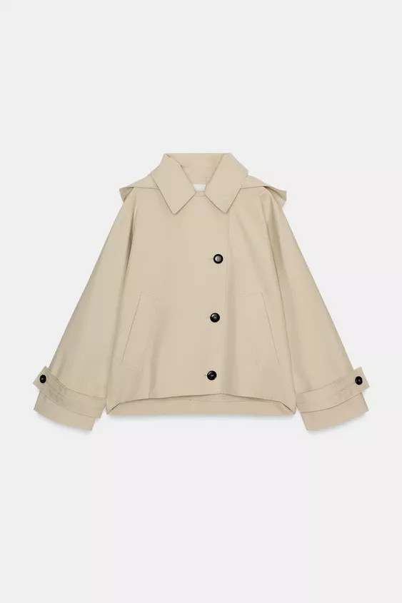 SHORT WATER-REPELLENT TRENCH COAT ZW COLLECTION | Zara UK