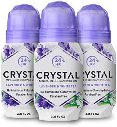 CRYSTAL Mineral Deodorant Roll-On Body Deodorant With 24-Hour Odor Protection, Lavender & White T... | Amazon (US)