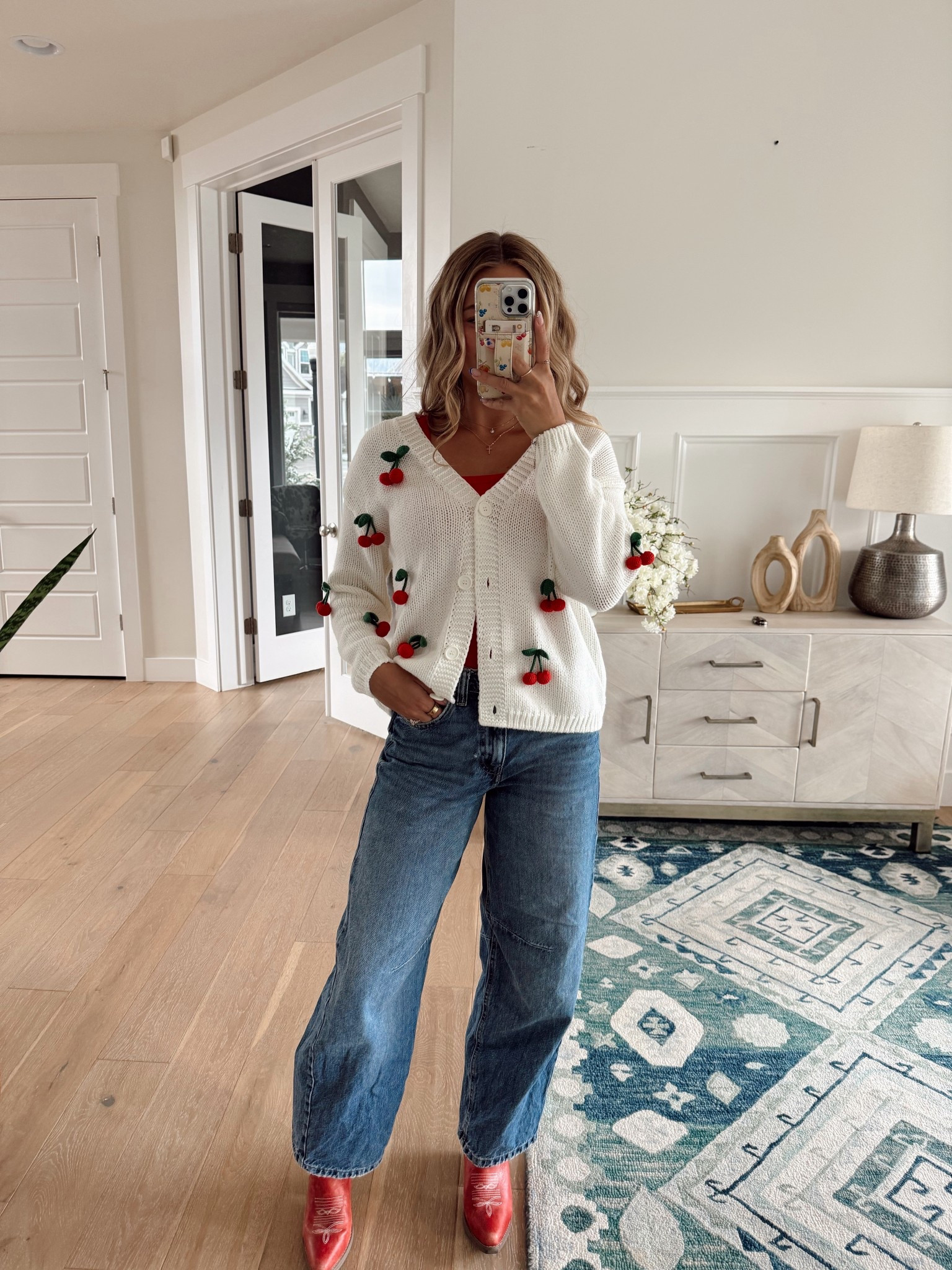 🍒🍒 my exact cherry cardigan is no longer available :(( 