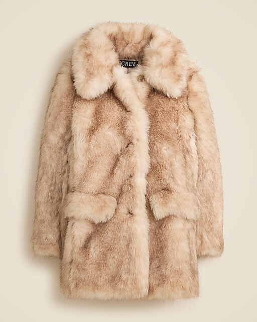 Faux-fur coat | J. Crew US
