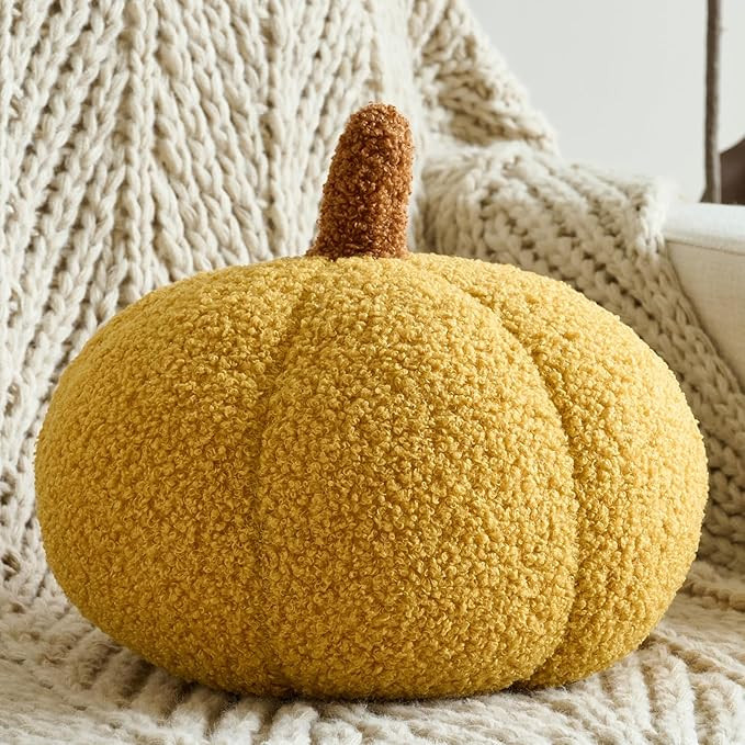 Pumpkin Pillows, Decorative Throw Pillows for Couch Bed, Fall Pillow Home Decor for Bedroom Livin... | Amazon (US)
