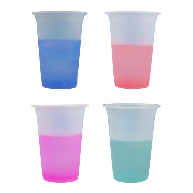 Color Changing Disposable Party Cups - 16 oz., King Top, 15ct | Walmart (US)