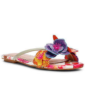 Women's Nicolle Flower Flat Sandals | Macy's