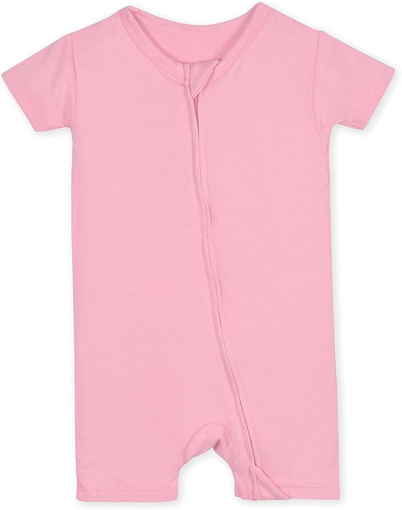Gerber Unisex Baby Buttery-Soft Short Sleeve Romper With Viscose Made With Eucalyptus | Amazon (US)