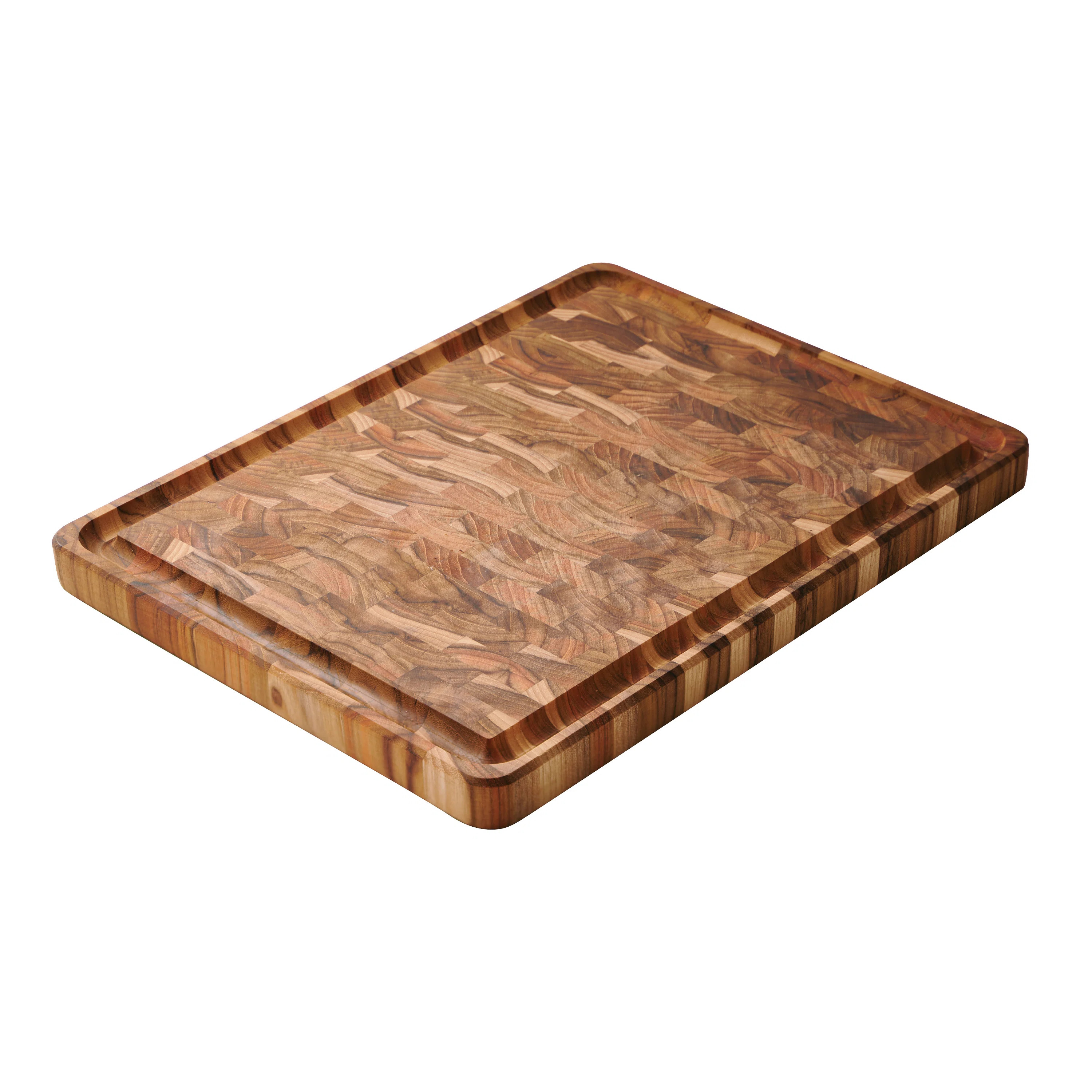 Tramontina 17.75 in x 13.5 in Teak Wood End-Grain Chopping Board | Wayfair North America