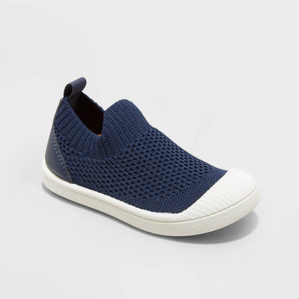 Toddler Corey Slip-On Apparel Sneakers - Cat & Jack Navy 7, Blue | Target