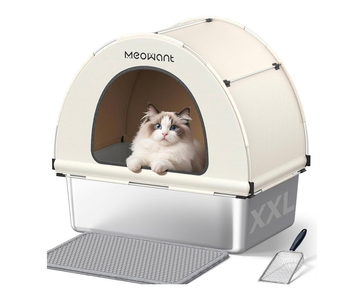 Thinking about getting a stainless steal litter box 

#LTKPets #LTKSaleAlert
