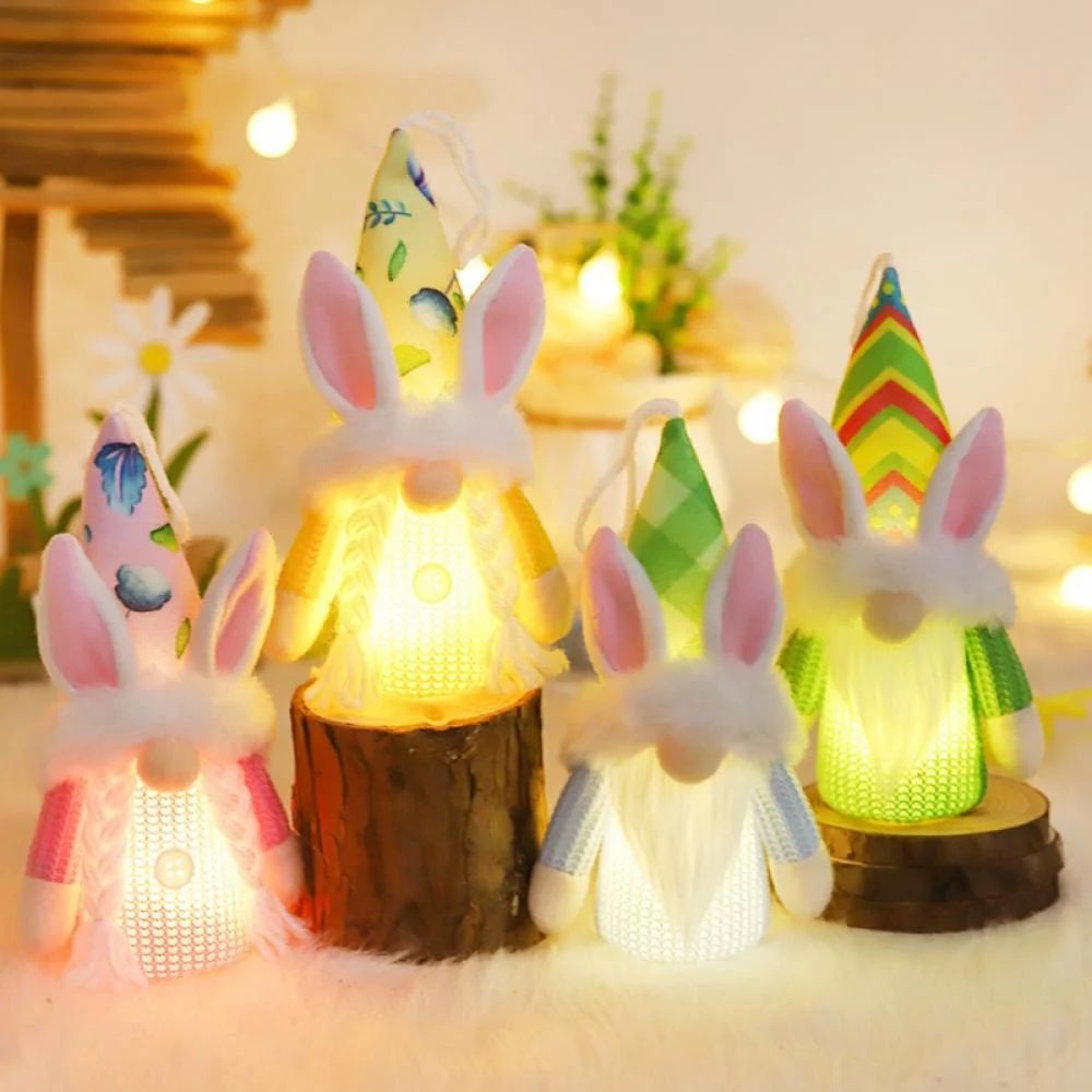 4PCS Easter Bunny Gnome Plush With LED Light -Scandinavian Tomte Elf Decorations - Nordic Swedish... | Walmart (US)