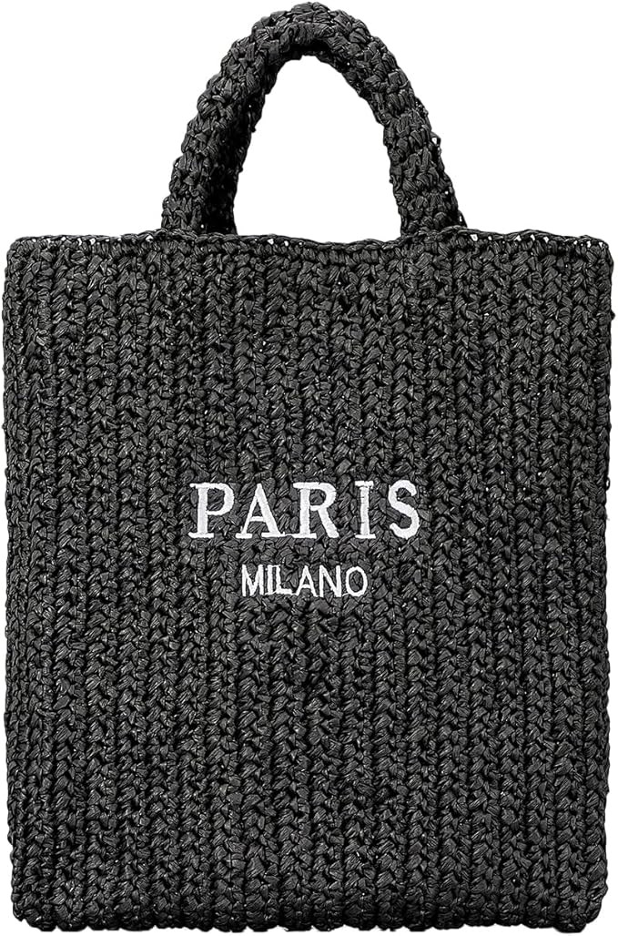 Straw Beach Bag for Women Summer Woven Tote Bag Packable Straw Purses and Handbags for Vacation H... | Amazon (US)