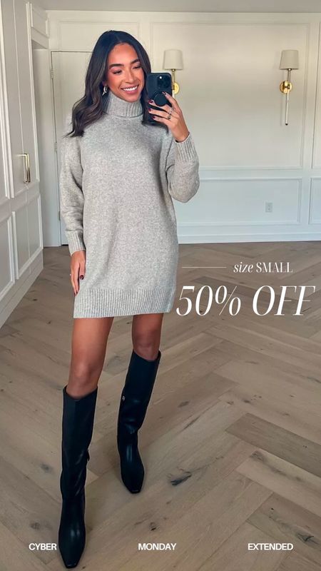 Last day for 50% OFF sitewide at Gap! 🖤 Wearing size small in sweater dress


Casual outfit 
Fall outfit
Fall fashion
Gap outfit
Gifts for her 
Sweater dress outfit   

#LTKsalealert #LTKfindsunder100 #LTKstyletip