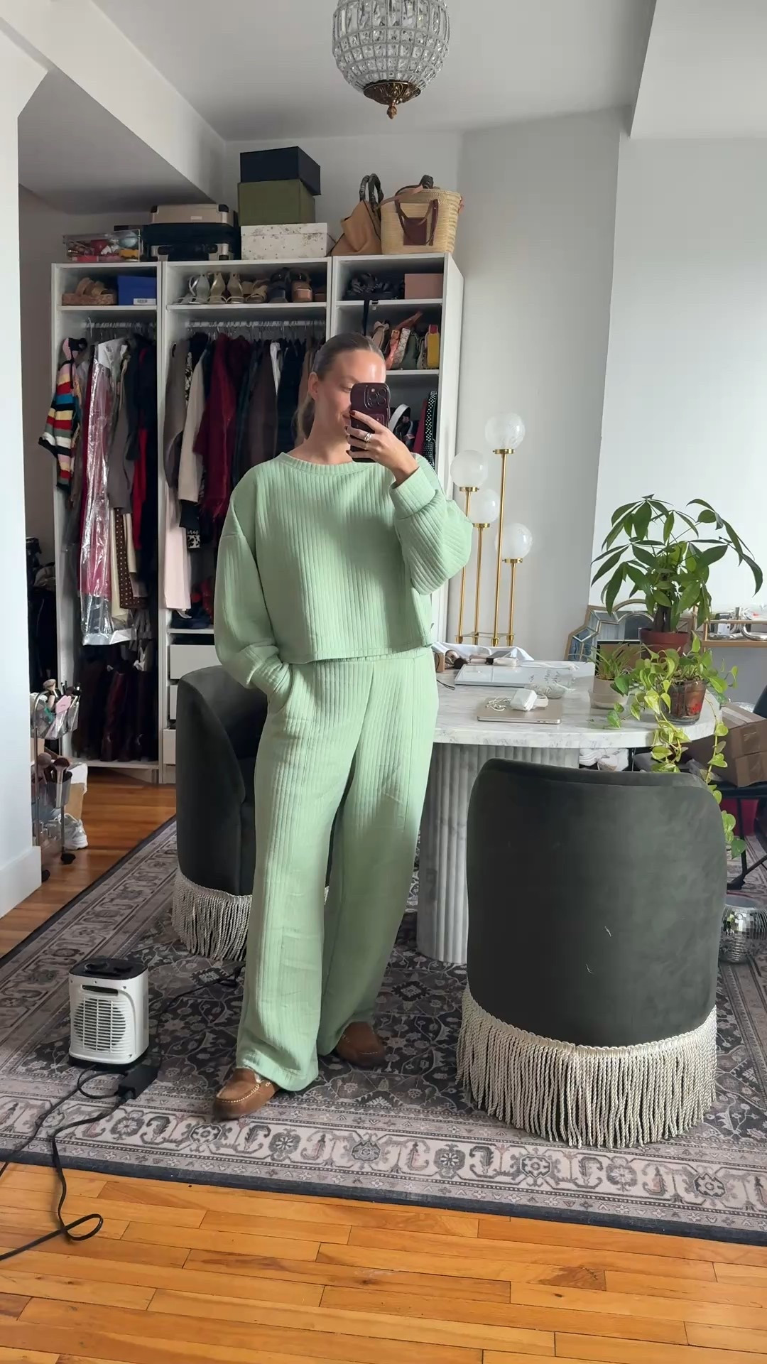 Will be living in this mint green set until it gets warmer outside! 

#LTKootd #LTKMidsize #LTKTall