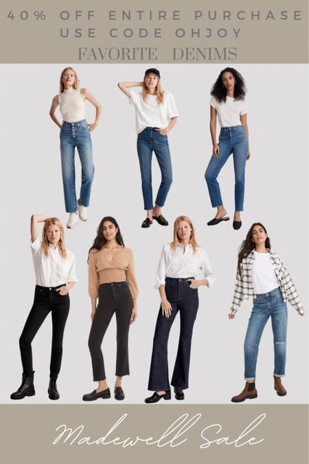 Madewell 40% off sale alert. Here are my favorite jeans and denims from madewell. #madewell #jeans #denims #madewellsale #salealert #talljeans #bestjeans #pants 

#LTKCyberweek #LTKSeasonal #LTKsalealert