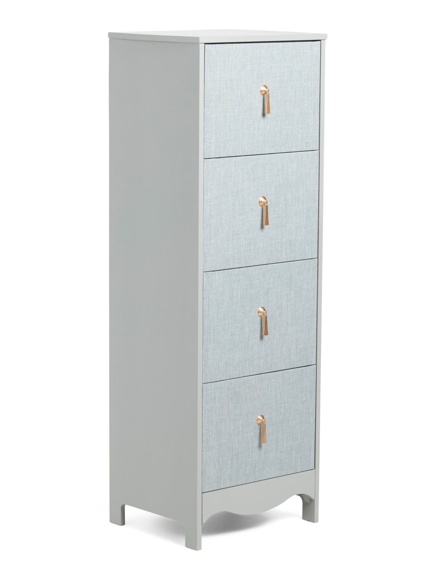 17x13.5x48.5 Swoop Linen Front 4 Drawer Storage Tower | TJ Maxx