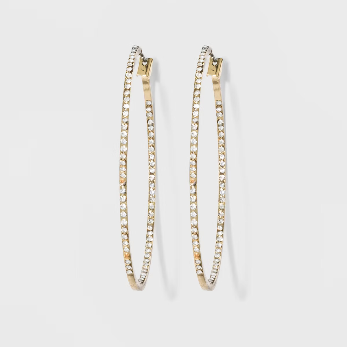 Hoop with Pave Stones Earrings - A New Day™ | Target