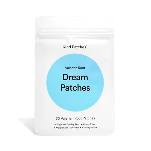 Kind Patches Valerian Root Dream Patches - Sleep Patches - Natural Sleep Aid with Ashwagandha and Magnesium - Overnight Use - 30 Count | Amazon (US)