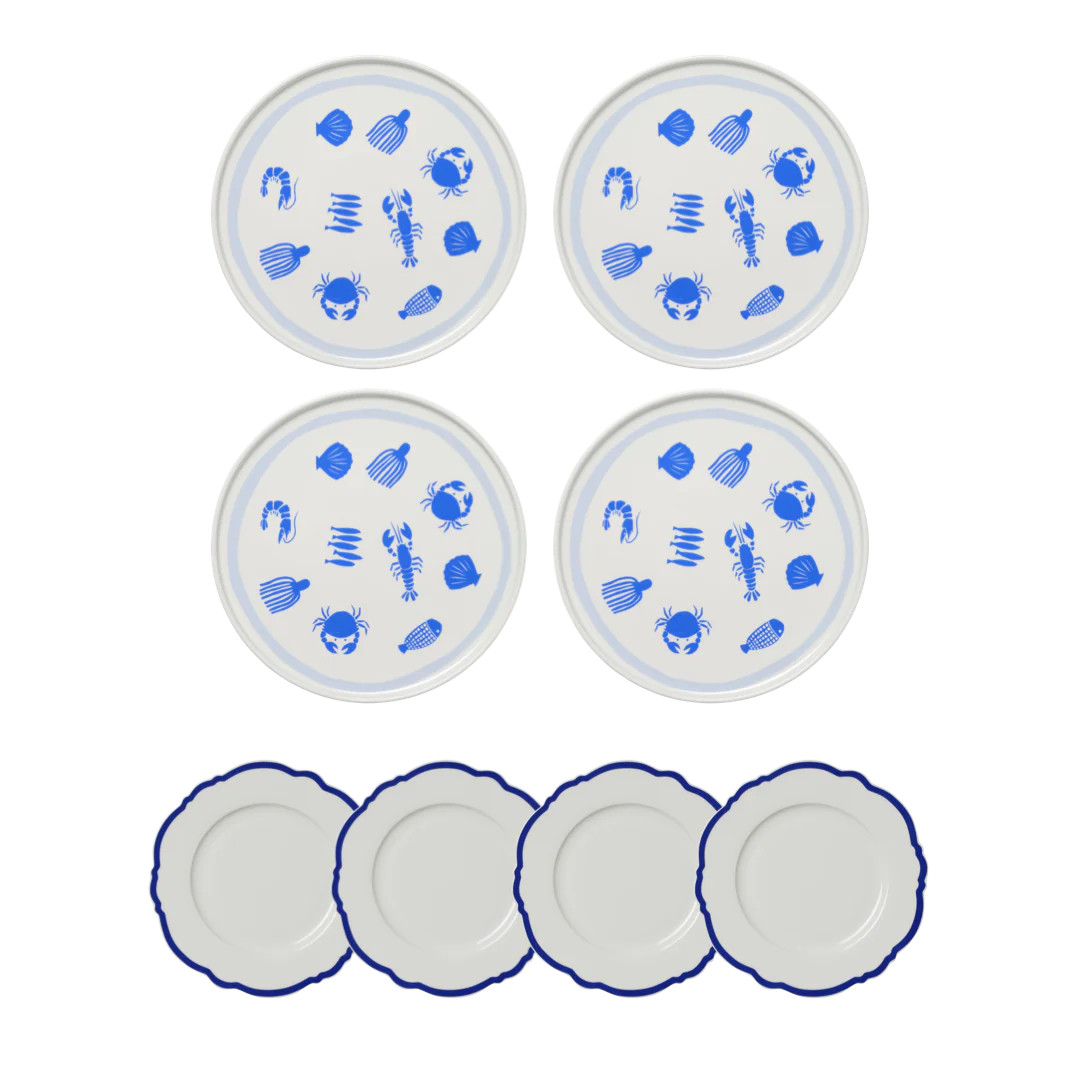 Blue Mixed Seafood Set | In The Roundhouse