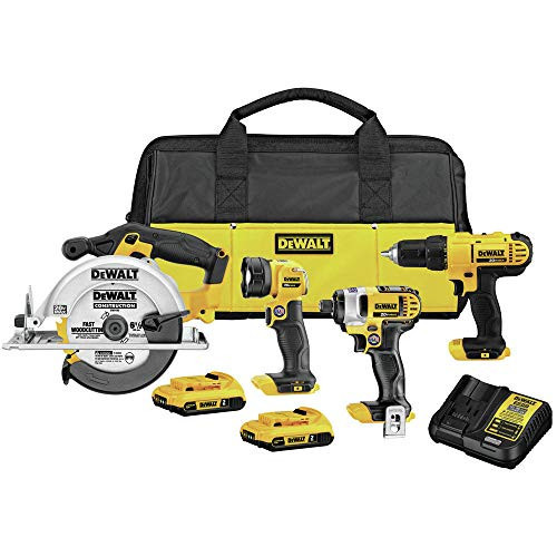 DEWALT 20V MAX Cordless Drill Combo Kit, 4-Tool (DCK466D2) | Amazon (US)