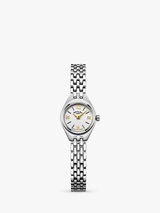 Rotary Women's Balmoral Bracelet Strap Watch, Silver LB05125/70 | John Lewis (UK)