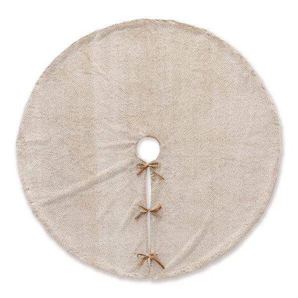 Solid Color Faux Fur Tree Skirt | Wayfair North America