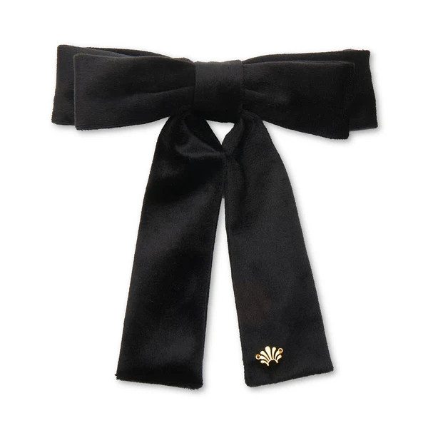 JET VELVET ANTOINETTE BOW BARRETTE | LELE SADOUGHI
