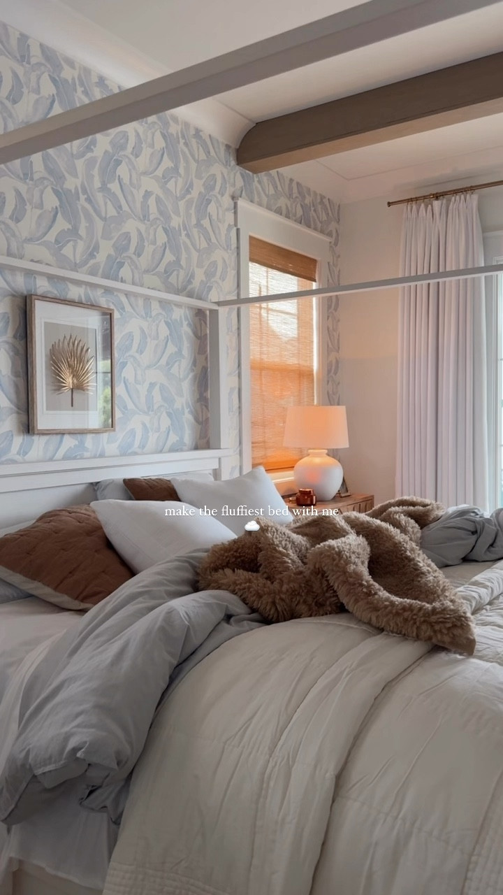 tis the season for all the layers ☁️ | creating the fluffiest most comfy bed is always my goal and I think this fall/winter takes the cake 🤭 the cloud cover featherbed mattress topper is a game changer @bollandbranch ✨

*also the vintage washed sheets are my absolute FAVORITE* 

save + share for bed layering tips 🤎
#bollandbranch #bollandbranchpartner #cozybedroom #cozybedding #bedding #canopybed #fallbedding #cozyseason #mattresstopper #comfybed #LTKFallSale

#LTKSeasonal #LTKHome