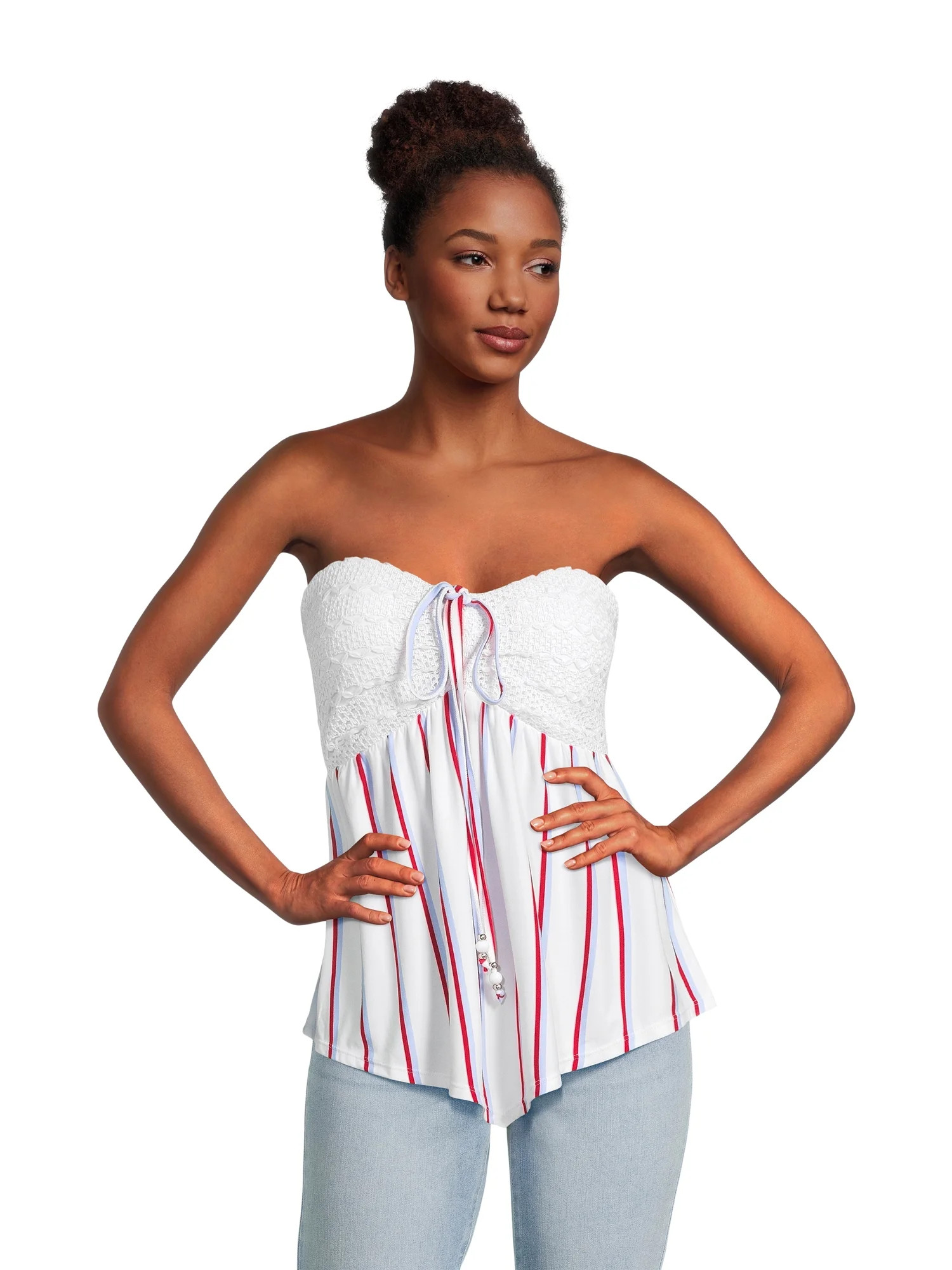 No Boundaries Juniors Crochet Bra Top | Walmart (US)