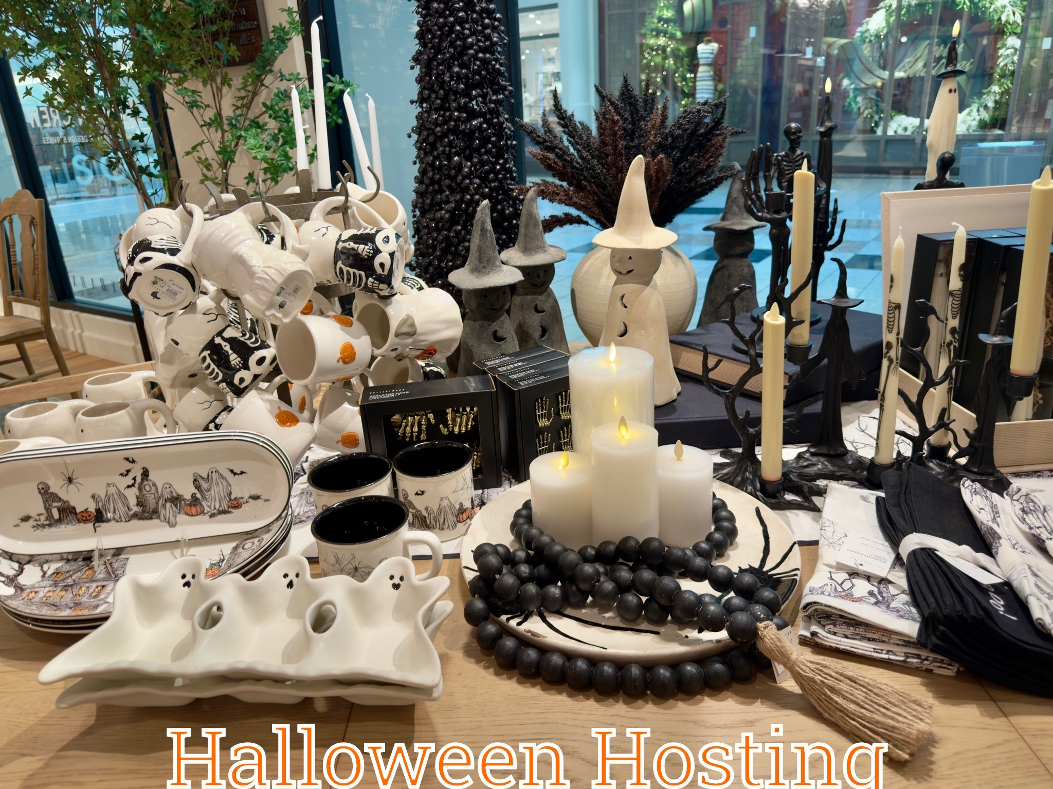 Ghost host with the most! 👻 We are officially ready to welcome the ghouls and goblins for our Halloween festivities. I found the most perfect, spooky-chic decor pieces at Pottery Barn to pull this look together. From tablescape essentials to cozy accents, everything is linked below so you can get your home haunt-ready, too!

Shop my entire Halloween hosting edit here: 

#LTKHalloween #HalloweenHosting #SpookySeason #PotteryBarn #HomeDecor #HalloweenTablescape