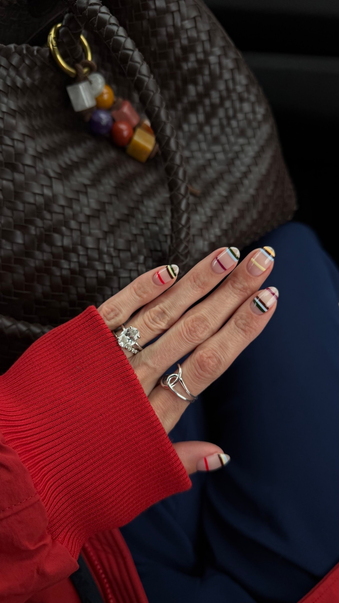 Miranda Frye code STYLED (15% off + free ship!) 

Stripe nails / Silver ring / bag charm / woven tote 

#LTKSaleAlert