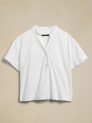 Pleated-Back Top | Banana Republic Factory