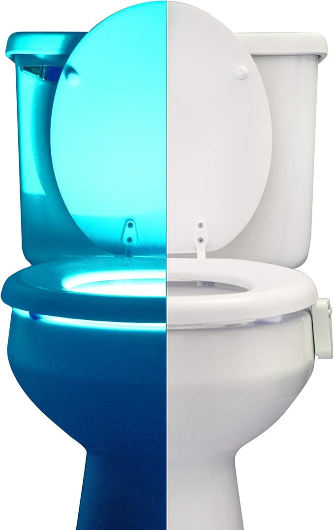 RainBowl Motion Sensor Toilet Night Light - Funny & Unique Birthday Gift Idea for Dad, Mom, Him, ... | Amazon (US)