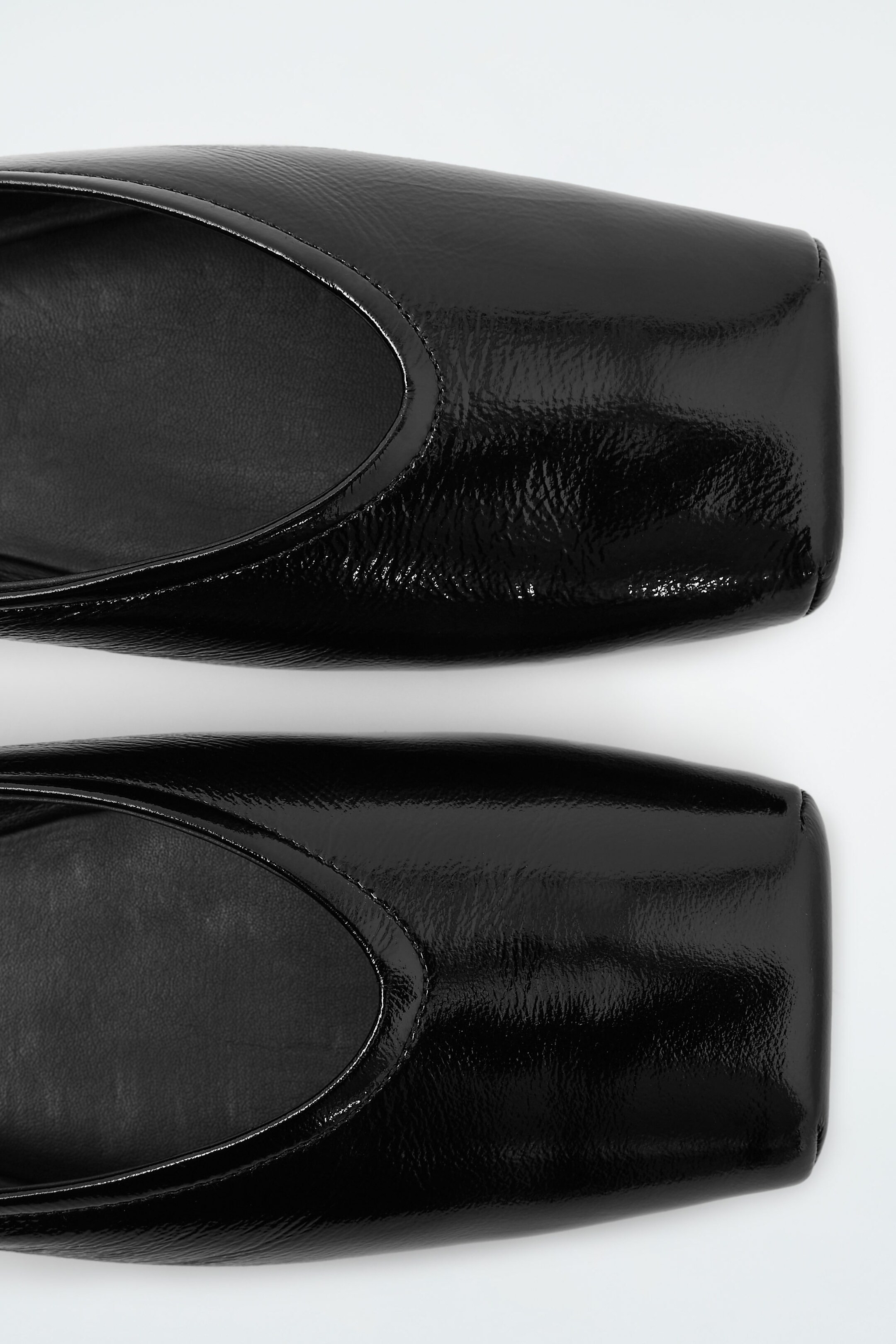 SQUARE-TOE BALLET FLATS - BLACK | COS | COS UK