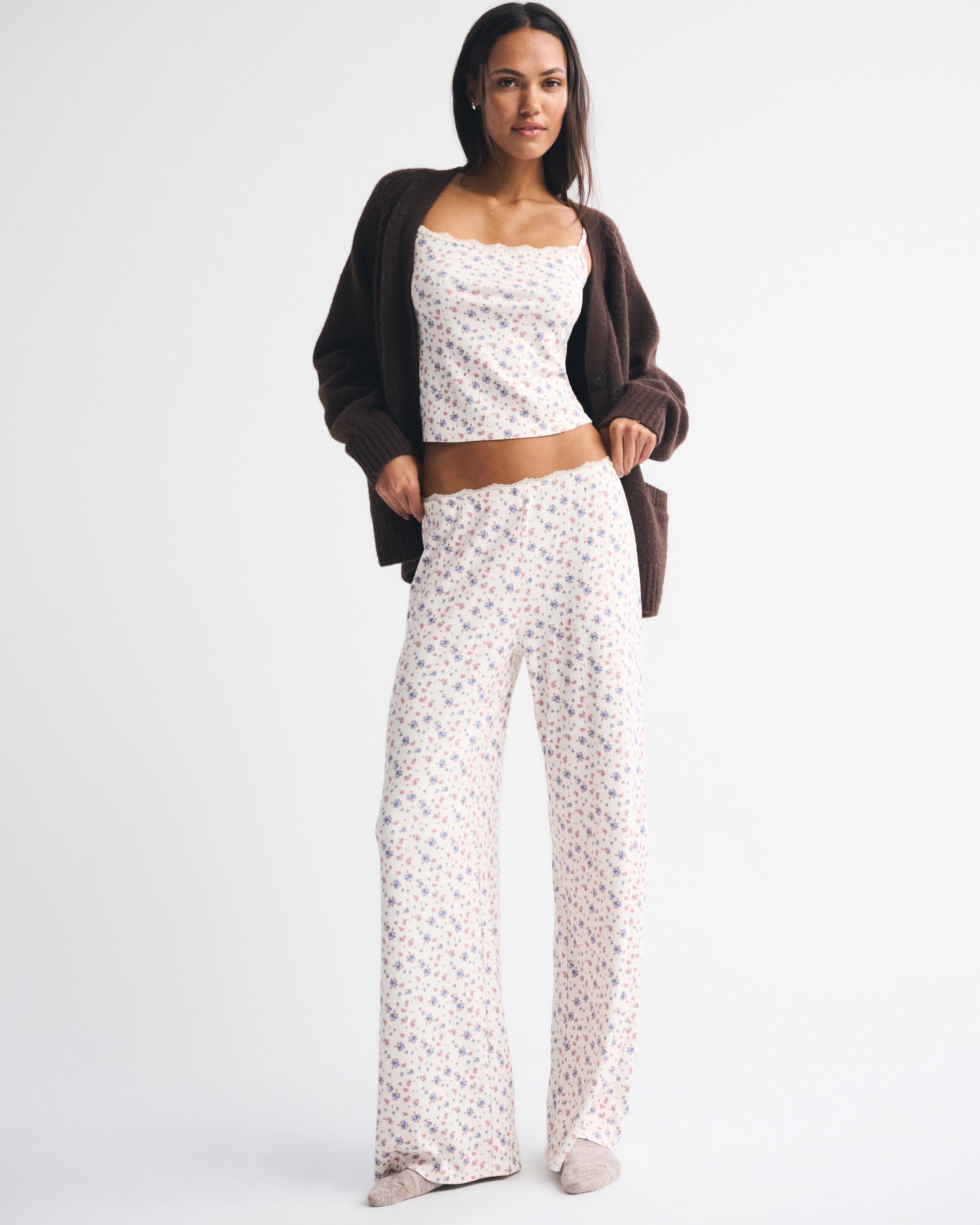 Pointelle Sleep Pant | Abercrombie & Fitch (US)